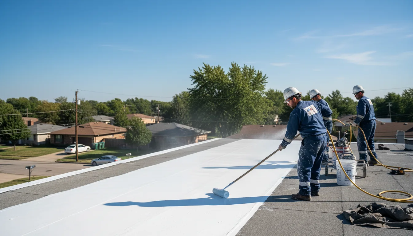 Commercial roof coating in Towanda, IL near me